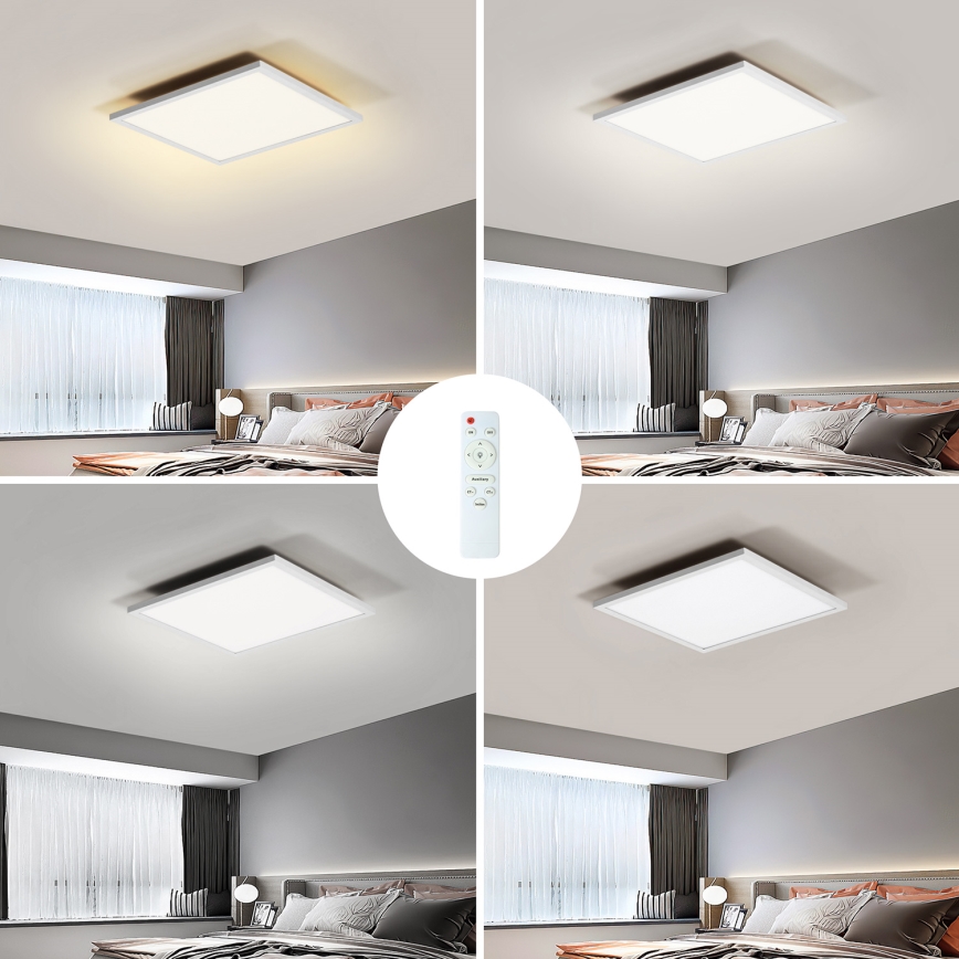 Brilagi - Dimmbare LED-Deckenleuchte SLIMFRAME LED/25W/230V 30x30 cm 3000-6000K weiß + Fernbedienung