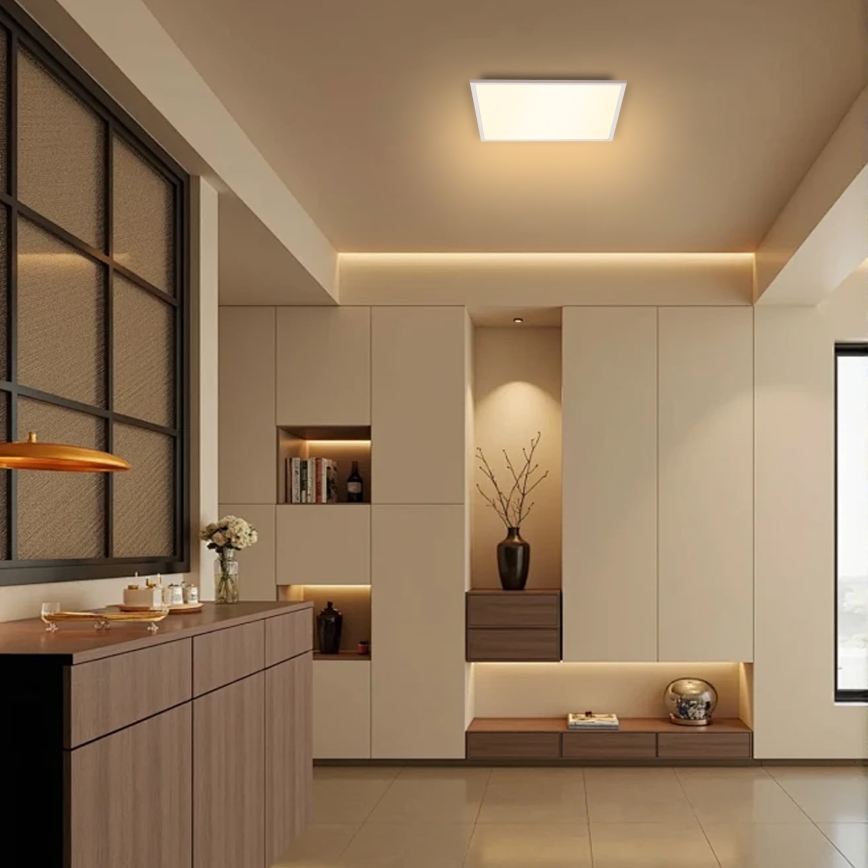 Brilagi - Dimmbare LED-Deckenleuchte SLIMFRAME LED/25W/230V 30x30 cm 3000-6000K weiß + Fernbedienung