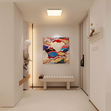 Brilagi - Dimmbare LED-Deckenleuchte SLIMFRAME LED/25W/230V 30x30 cm 3000-6000K weiß + Fernbedienung