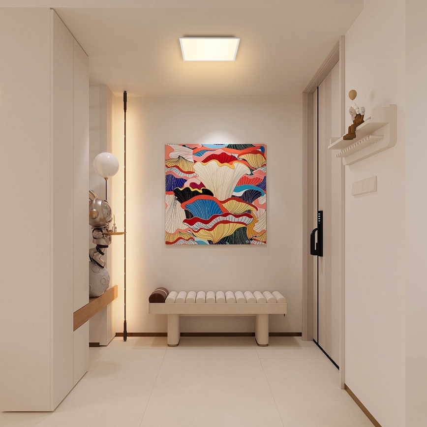 Brilagi - Dimmbare LED-Deckenleuchte SLIMFRAME LED/25W/230V 30x30 cm 3000-6000K weiß + Fernbedienung