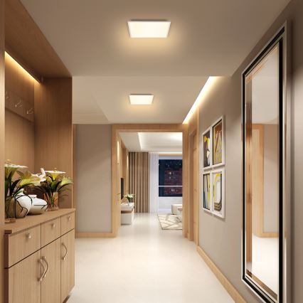 Brilagi - Dimmbare LED-Deckenleuchte SLIMFRAME LED/25W/230V 30x30 cm 3000-6000K weiß + Fernbedienung