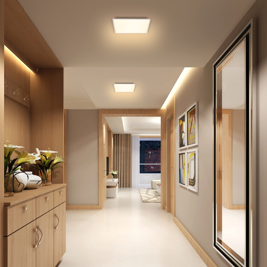 Brilagi - Dimmbare LED-Deckenleuchte SLIMFRAME LED/25W/230V 30x30 cm 3000-6000K weiß + Fernbedienung