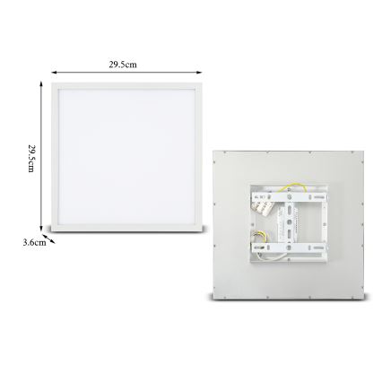 Brilagi - Dimmbare LED-Deckenleuchte SLIMFRAME LED/25W/230V 30x30 cm 3000-6000K weiß + Fernbedienung