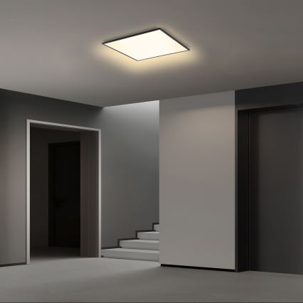 Brilagi - Dimmbare LED-Deckenleuchte SLIMFRAME LED/36W/230V 45x45 cm 3000-6000K schwarz + Fernbedienung