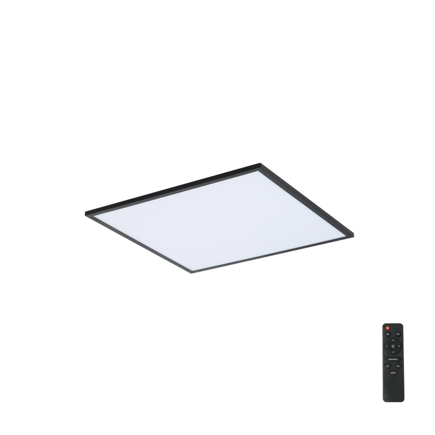 Brilagi - Dimmbare LED-Deckenleuchte SLIMFRAME LED/36W/230V 45x45 cm 3000-6000K schwarz + Fernbedienung