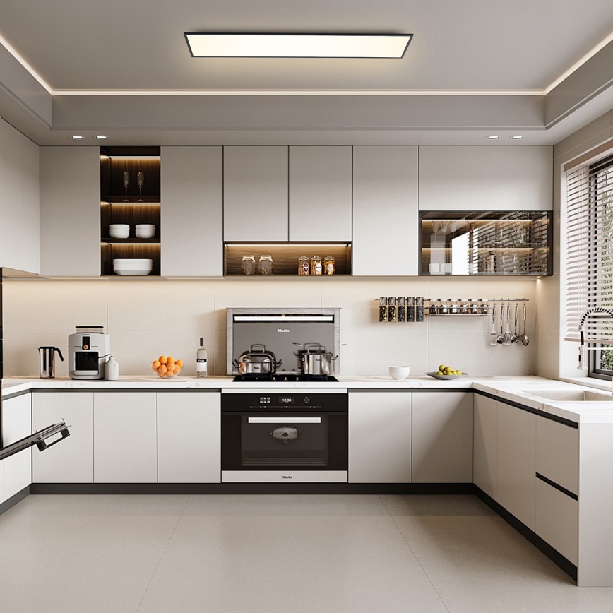 Brilagi - Dimmbare LED-Deckenleuchte SLIMFRAME LED/58W/230V 120x30 cm 3000-6000K schwarz + Fernbedienung