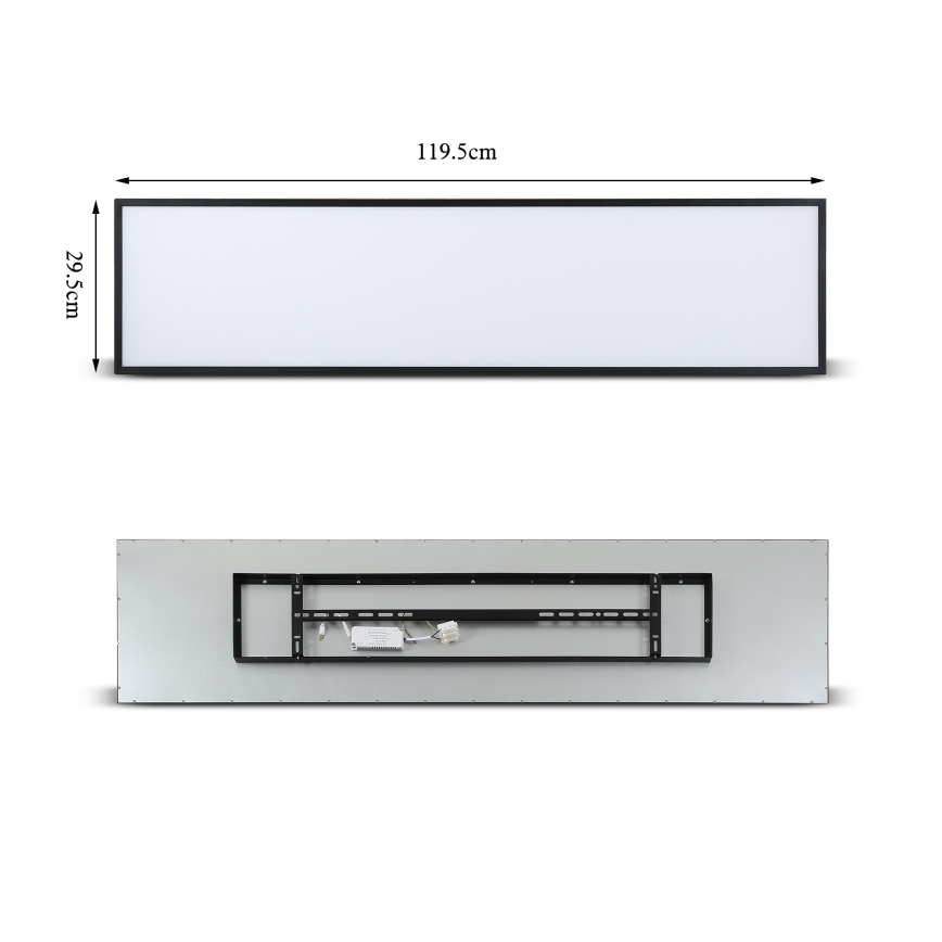 Brilagi - Dimmbare LED-Deckenleuchte SLIMFRAME LED/58W/230V 120x30 cm 3000-6000K schwarz + Fernbedienung