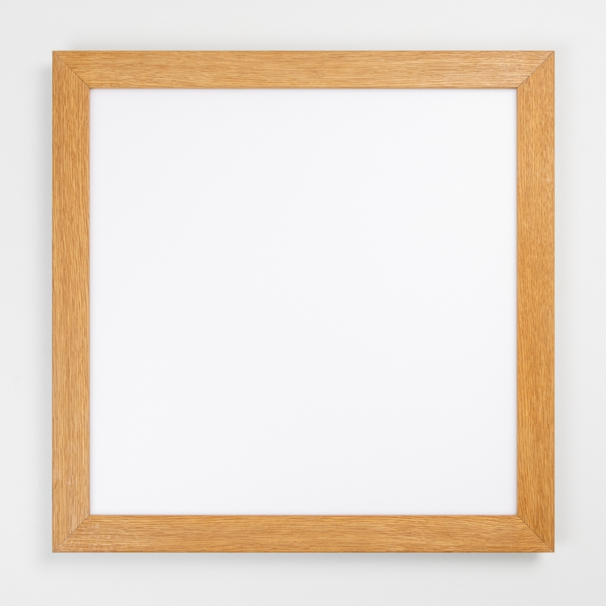 Brilagi - Dimmbare LED-Deckenleuchte SLIMFRAME WOOD LED/58W/230V 64x64 cm 3000-6000K Braun + Fernbedienung