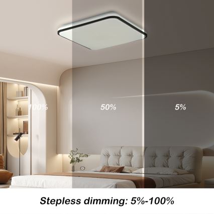 Brilagi - Dimmbare LED-Deckenleuchte SMART LED/28W/230V 3000-6000K 40x40 cm Wi-Fi Tuya + Fernbedienung