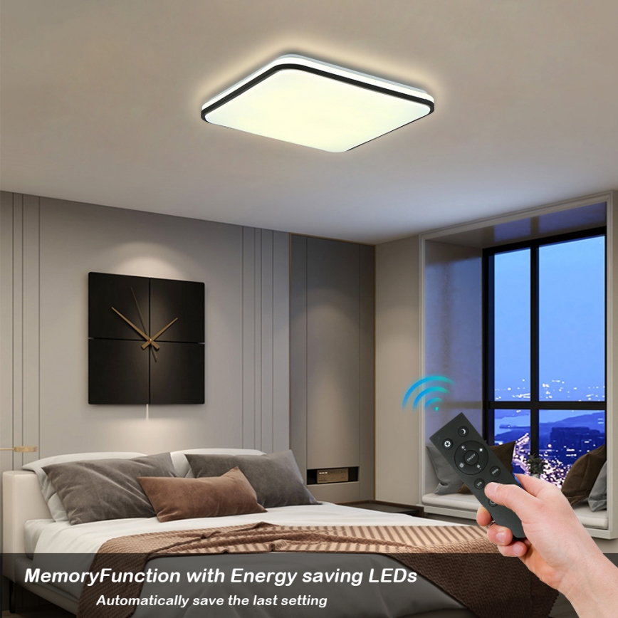 Brilagi - Dimmbare LED-Deckenleuchte SMART LED/28W/230V 3000-6000K 40x40 cm Wi-Fi Tuya + Fernbedienung