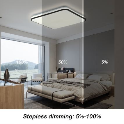 Brilagi - Dimmbare LED-Deckenleuchte SMART LED/36W/230V 3000-6000K 45x45 cm Wi-Fi Tuya + Fernbedienung