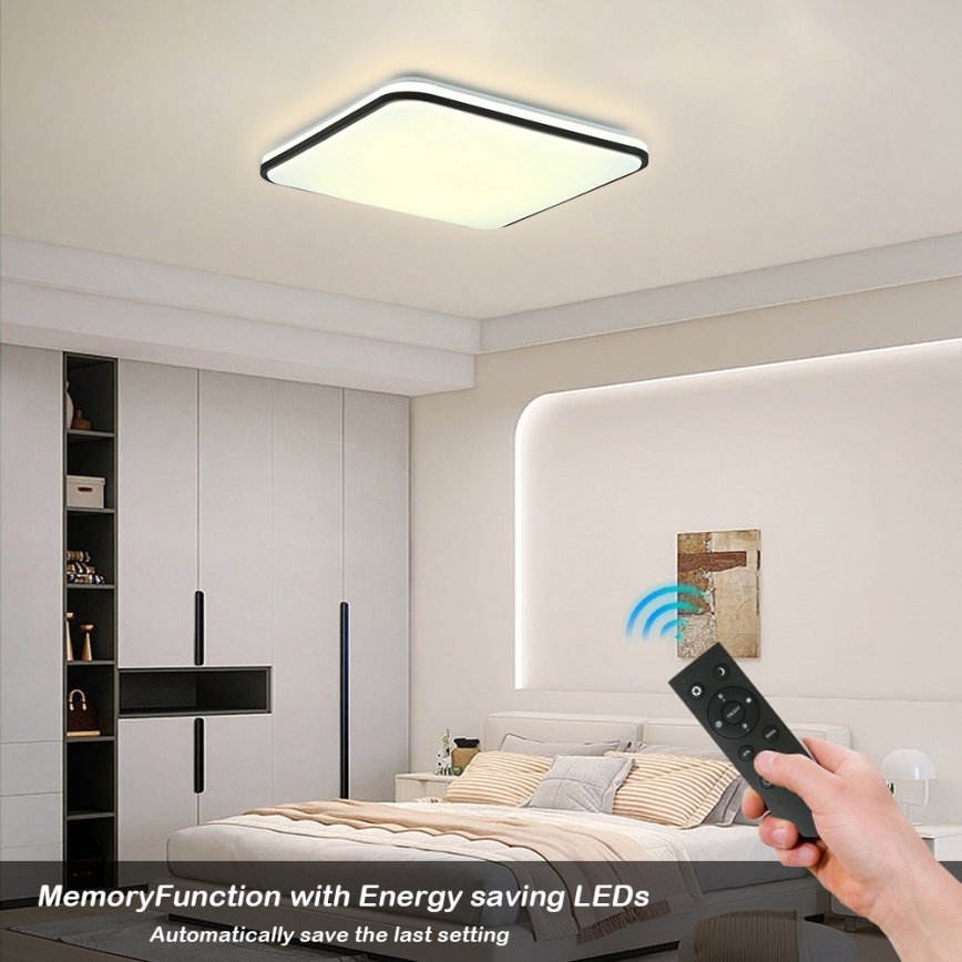 Brilagi - Dimmbare LED-Deckenleuchte SMART LED/36W/230V 3000-6000K 45x45 cm Wi-Fi Tuya + Fernbedienung