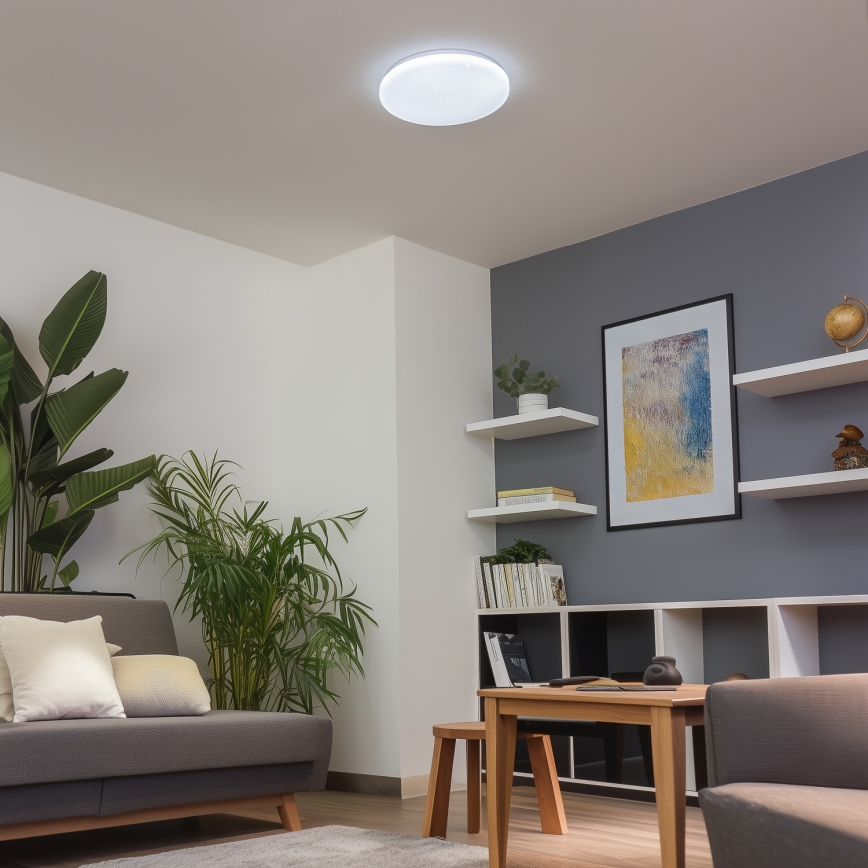 Brilagi - LED-dimmbare Leuchte SMART STARS LED/24W/230V Ø 38 cm 2700–6500K Wi-Fi Tuya + Fernbedienung