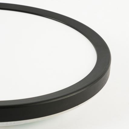 Brilagi - Dimmbare LED-Deckenleuchte ULTRA SLIM LED/24W/230V 2700–6500K Ø 42 cm schwarz + Fernbedienung