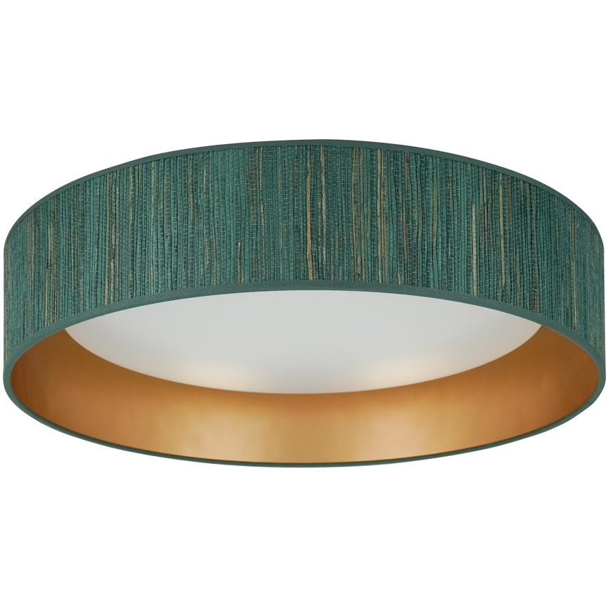 Brilagi - Dimmbare LED-Deckenleuchte VEGAS SHINE LED/24W/230V 3000/4000/6500K Stroh grün/golden + Fernbedienung