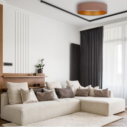 Brilagi – Dimmbare LED-Deckenleuchte VELVET SMART LED/24W/230V d 45 cm 2700-6500K Wi-Fi Tuya beige/golden + Fernbedienung