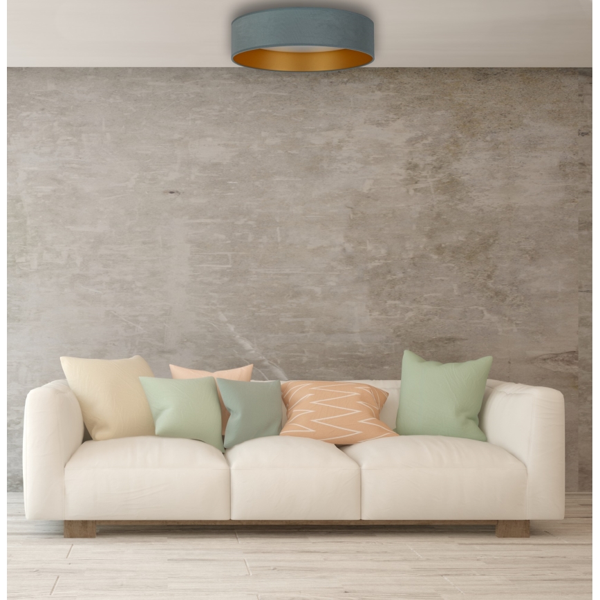 Brilagi – Dimmbare LED-Deckenleuchte VELVET SMART LED/36W/230V d. 55 cm 2700-6500K Wi-Fi Tuya minzgrün/golden + Fernbedienung