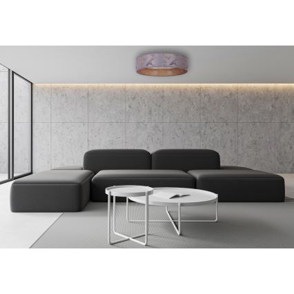 Brilagi – Dimmbare LED-Deckenleuchte VELVET SMART LED/36W/230V d. 55 cm 2700-6500K Wi-Fi Tuya grau/golden + Fernbedienung