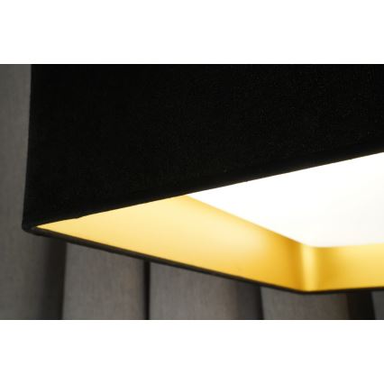 Brilagi - dimmbare LED-Deckenleuchte VELVET SQUARE LED/24W/230V 43x43 cm 3000/4000/6500K + Fernbedienung schwarz