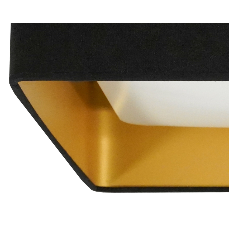 Brilagi - dimmbare LED-Deckenleuchte VELVET SQUARE LED/24W/230V 43x43 cm 3000/4000/6500K + Fernbedienung schwarz