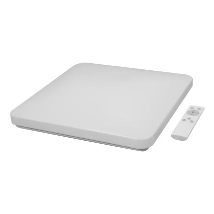 Brilagi - dimmbare LED-Deckenleuchte VELVET SQUARE LED/24W/230V 43x43 cm 3000/4000/6500K + Fernbedienung rosa