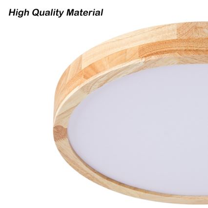 BRILAGI - dimmbare LED-Deckenleuchte WOODLINE LED/48W/230V 3000-6000K Eiche Ø 40 cm + Fernbedienung