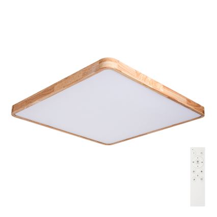 BRILAGI - dimmbare LED-Deckenleuchte WOODLINE SQUARE LED/180W/230V 3000-6000K Eiche 100x100 cm + Fernbedienung