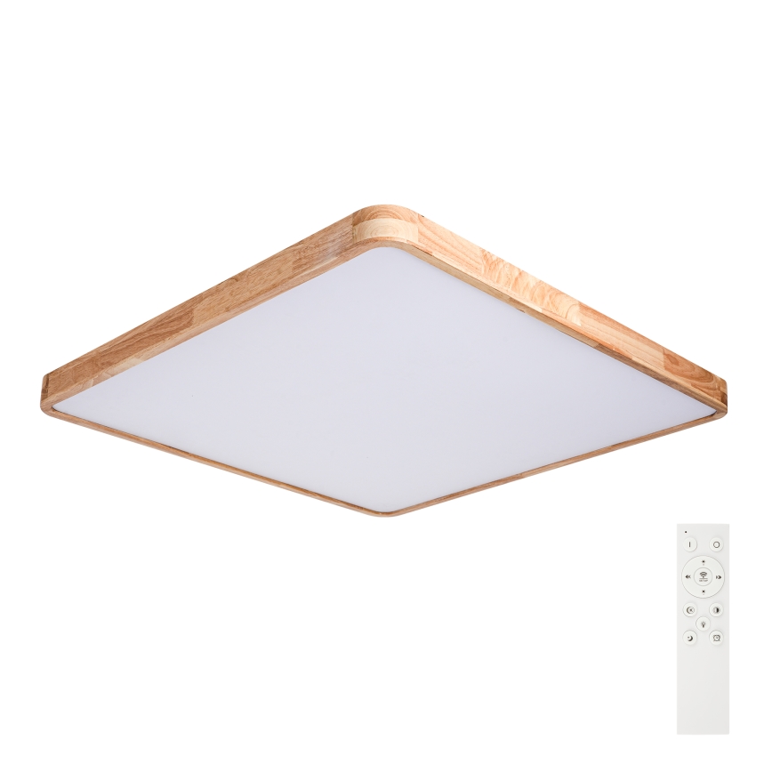 BRILAGI - dimmbare LED-Deckenleuchte WOODLINE SQUARE LED/180W/230V 3000-6000K Eiche 100x100 cm + Fernbedienung