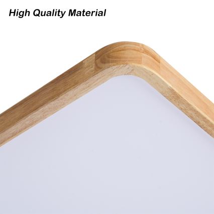BRILAGI - dimmbare LED-Deckenleuchte WOODLINE SQUARE LED/80W/230V 3000-6000K Eiche 60x60 cm + Fernbedienung