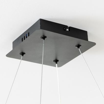 Brilagi - dimmbare LED-Hängeleuchte an Kabel FALCON II LED/80W/230V 3000-6500K 40x40 cm schwarz + Fernbedienung