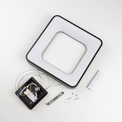 Brilagi - dimmbare LED-Hängeleuchte an Kabel FALCON II LED/80W/230V 3000-6500K 40x40 cm schwarz + Fernbedienung