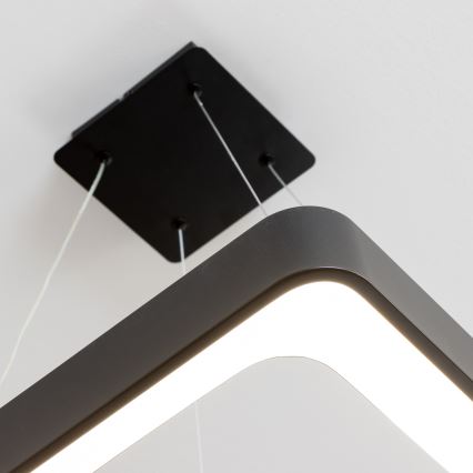 Brilagi - LED-dimmbare Pendelleuchte an Kabel FALCON II LED/80W/230V 3000-6500K 40x40 cm schwarz + Fernbedienung