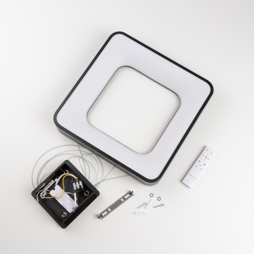 Brilagi - LED-dimmbare Pendelleuchte an Kabel FALCON II LED/80W/230V 3000-6500K 40x40 cm schwarz + Fernbedienung