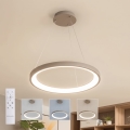 BRILAGI - dimmbare LED-Pendelleuchte an Kabel FALCON SLIM LED/42W/230V 3000-6500K Ø 50 cm beige + Fernbedienung