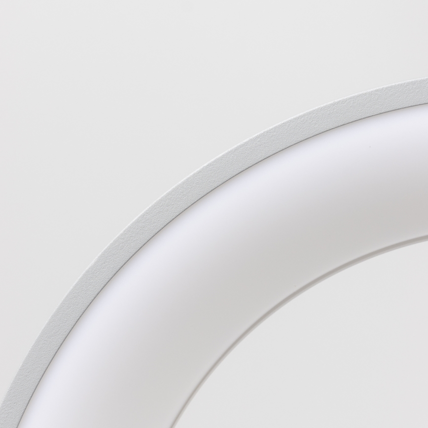 Brilagi - LED dimmbare Pendelleuchte mit Seilaufhängung FALCON LED/40W/230V 3000–6500K Ø 45 cm grau + Fernbedienung