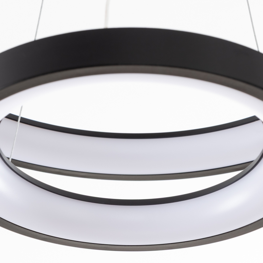 Brilagi - LED dimmbare Pendelleuchte an Kabel FALCON SLIM LED/68W/230V 3000–6500K Ø 50 cm schwarz + Fernbedienung