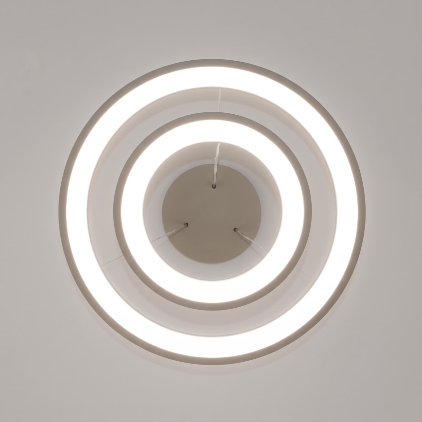 BRILAGI - LED-dimmbar Pendelleuchte mit Seilaufhängung FALCON SLIM LED/68W/230V 3000-6500K Ø 50 cm beige + Fernbedienung