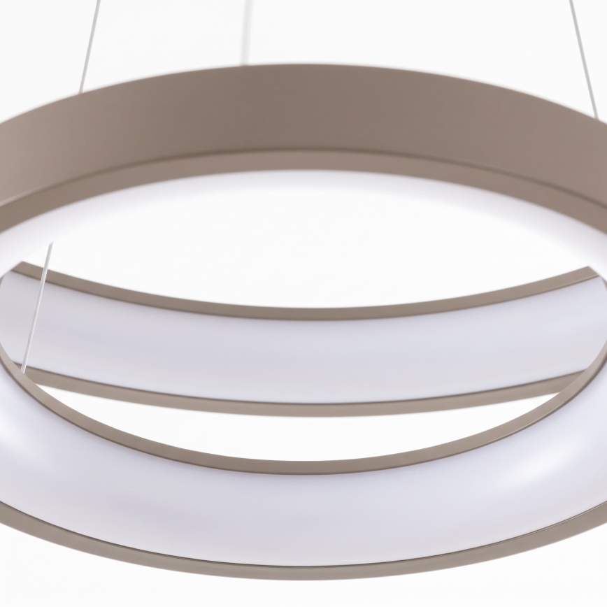 BRILAGI - LED-dimmbar Pendelleuchte mit Seilaufhängung FALCON SLIM LED/68W/230V 3000-6500K Ø 50 cm beige + Fernbedienung