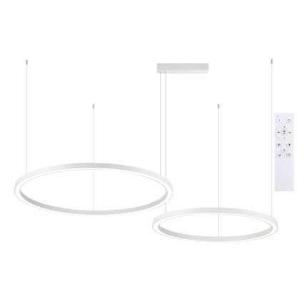 Brilagi - LED dimmbarer Pendelleuchter PORTOFINO an Seilaufhängung LED/98W/230V 3000-6000K weiß + Fernbedienung