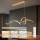 Brilagi - dimmbare LED-Pendelleuchte mit Seilaufhängung SIGNATURE LED/55W/230V 3000-6000K 120x23 cm gold + Fernbedienung
