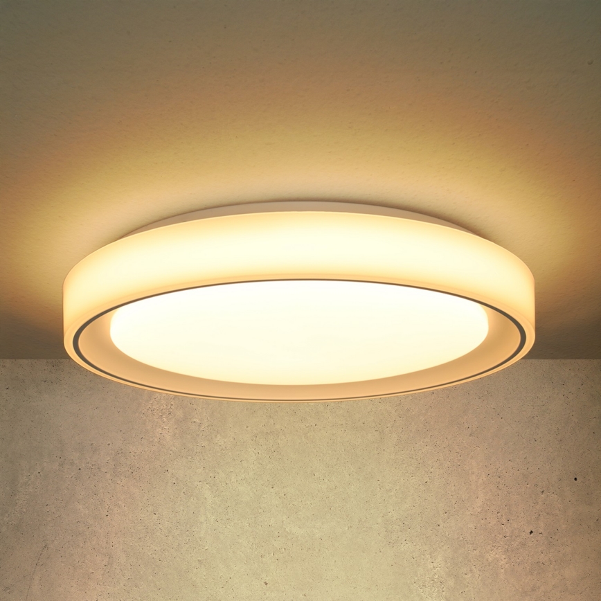 Brilagi - Dimmbare LED-RGB-Deckenleuchte FLOCO LED/30W/230V 3000-6500K Wi-Fi Tuya + LED/6W + Fernbedienung