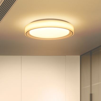 Brilagi - Dimmbare LED-RGB-Deckenleuchte FLOCO LED/30W/230V 3000-6500K Wi-Fi Tuya + LED/6W + Fernbedienung