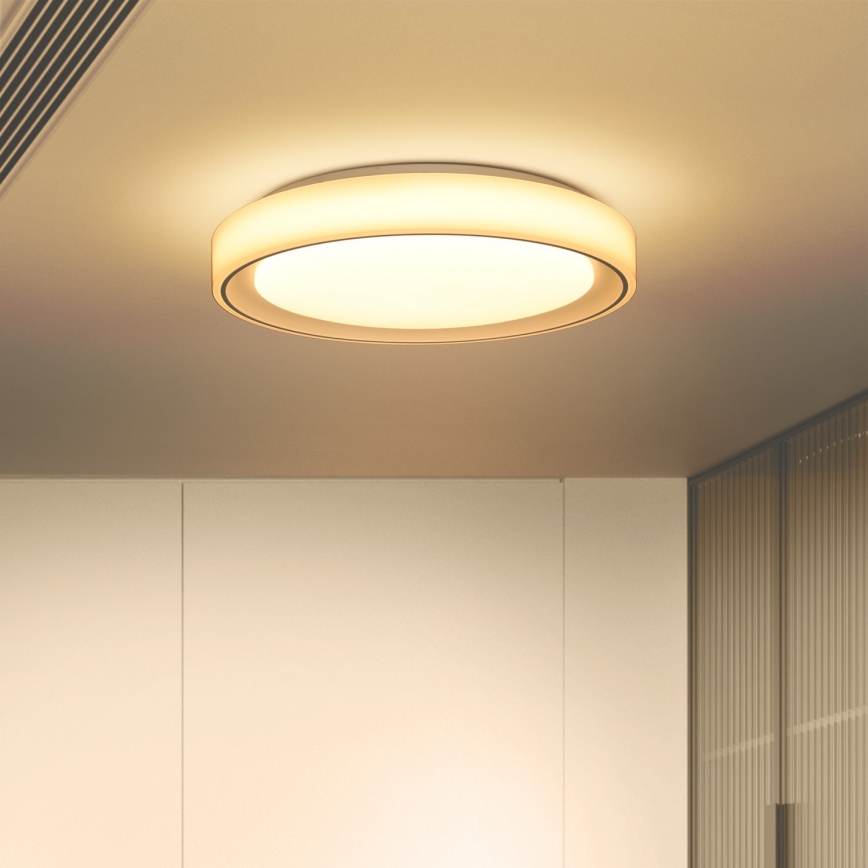 Brilagi - Dimmbare LED-RGB-Deckenleuchte FLOCO LED/30W/230V 3000-6500K Wi-Fi Tuya + LED/6W + Fernbedienung