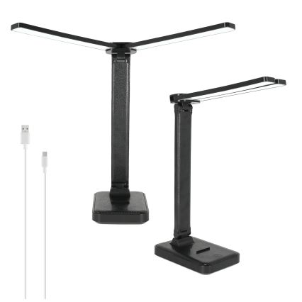 BRILAGI - Dimmbare LED-Schreibtischlampe MODO DUO LED/8W/5V 3000/4000/6500K schwarz