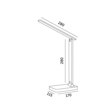 Brilagi - dimmbare LED-Tischlampe MODO LED/7W/230V 3000/4000/6500K schwarz