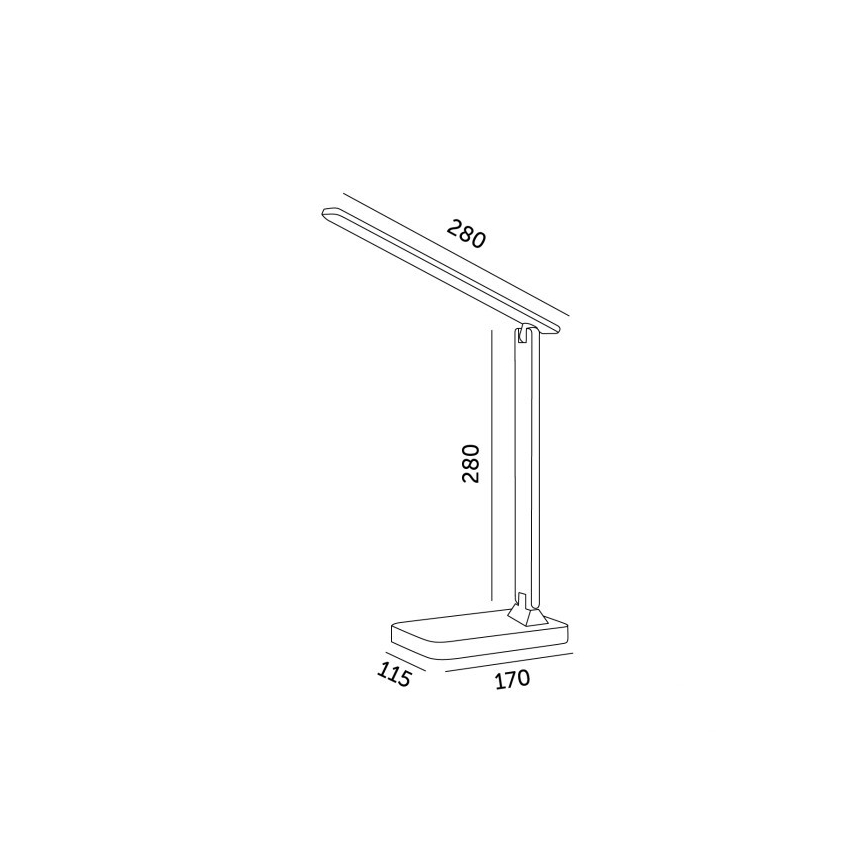 Brilagi - dimmbare LED-Tischlampe MODO LED/7W/230V 3000/4000/6500K schwarz