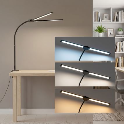 BRILAGI - dimmbare LED Tischlampe USB VARIO LED/14W/5V 3000-6000K schwarz