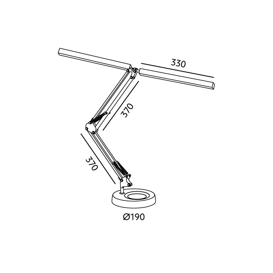 Brilagi - dimmbare LED-Tischlampe VARIO LED/15W/230V 3000-6000K schwarz