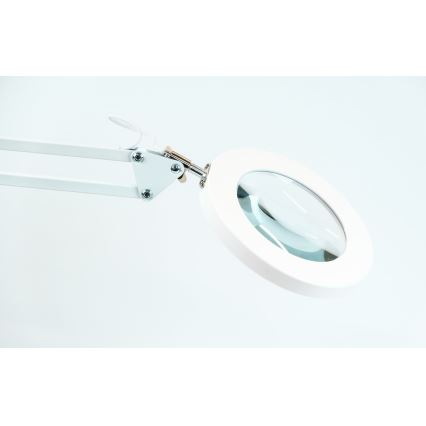 Brilagi - Dimmbare LED-Tischleuchte mit Vergrößerungsglas LENS LED/12W/5V 3000/4200/6000K weiß