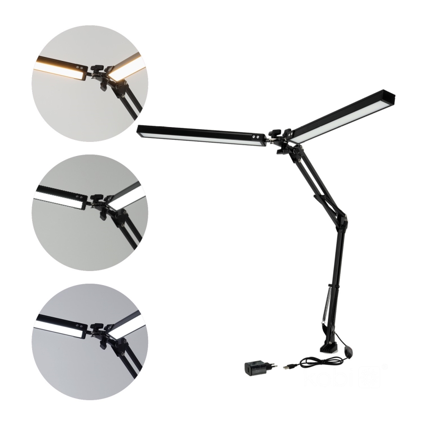 Brilagi - Dimmbare, flexible LED-Tischleuchte VARIO LED/15W/230V 3000-6000K schwarz